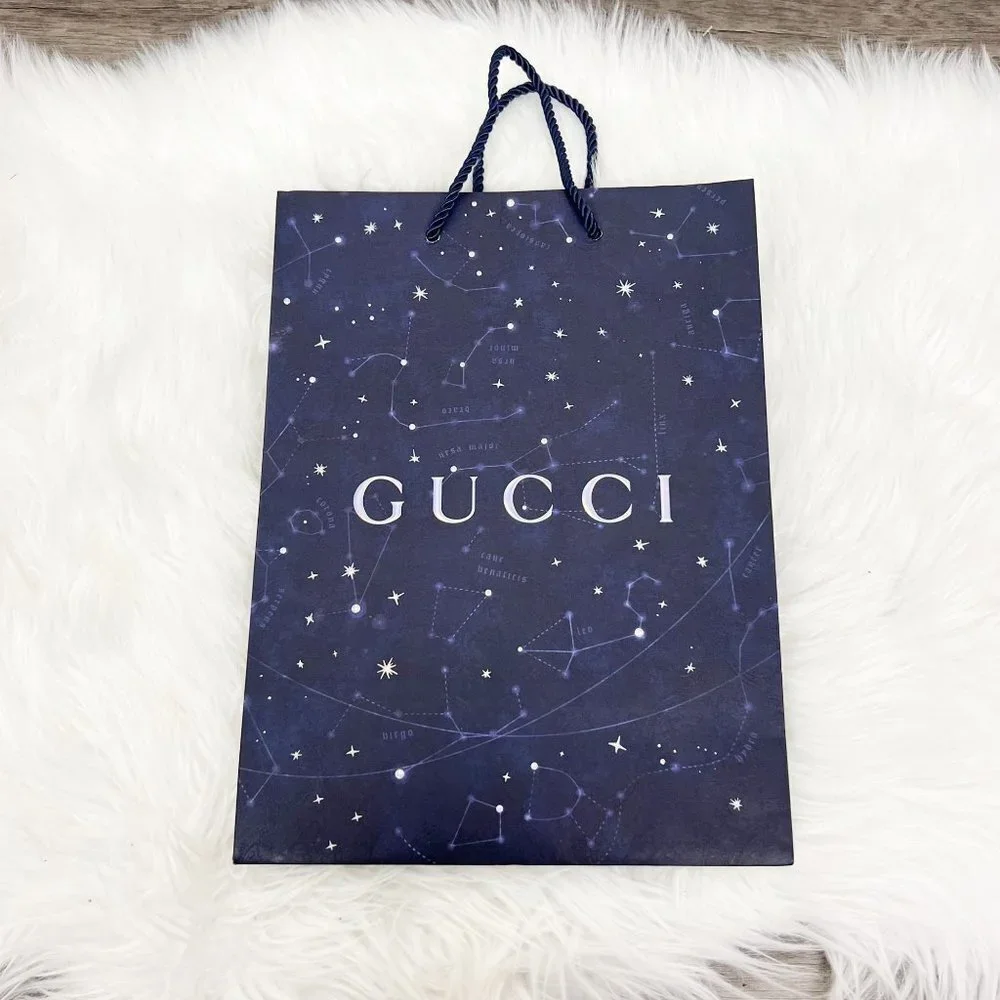 Gucci Shopping Gift Bag Astrology Zodiac Star Limited Edition
